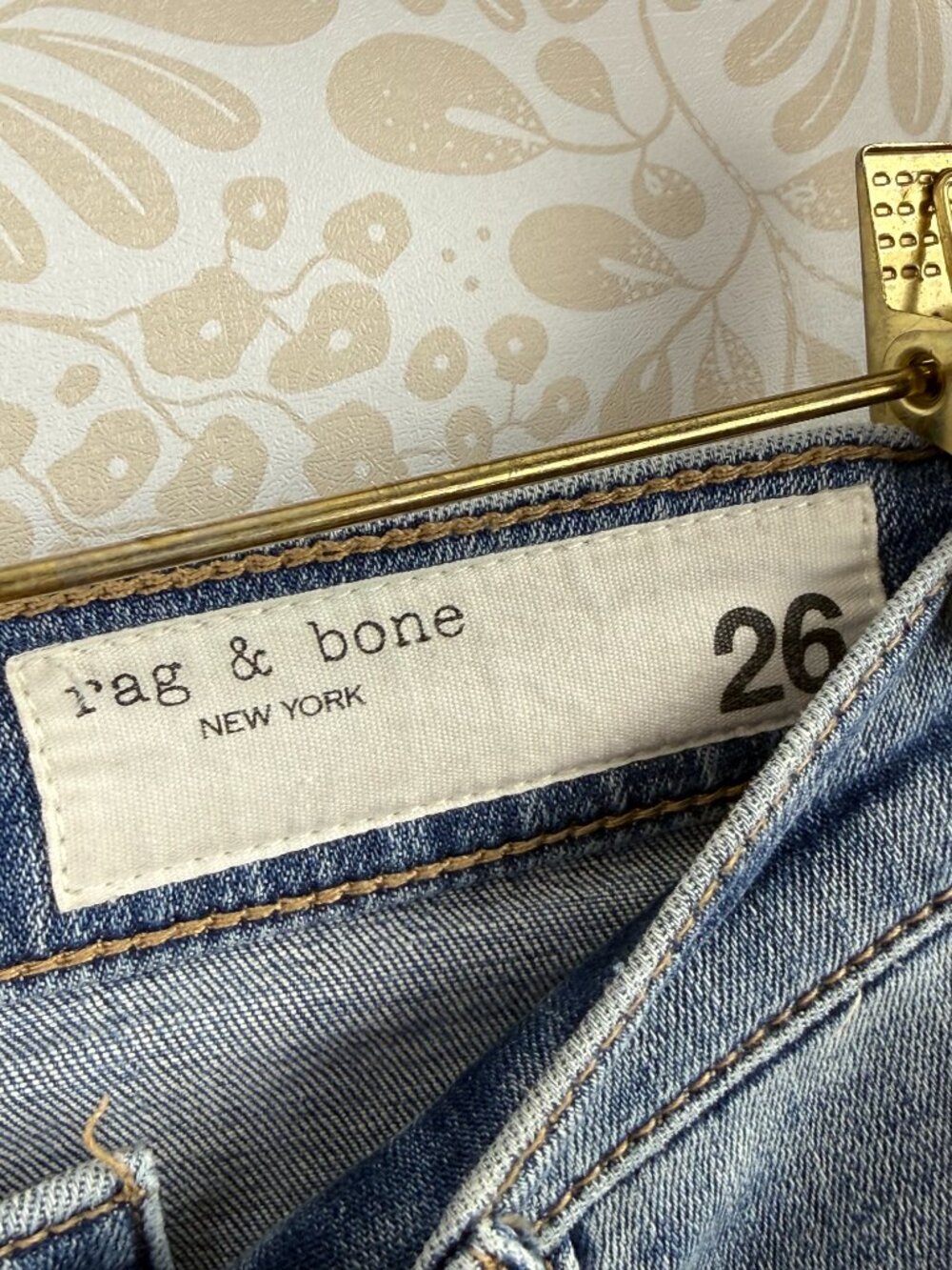 rag & bone Pewter Light Wash Sofie Ankle-Length Wide-Leg Jeans - Size - 26 - Picture 4 of 6
